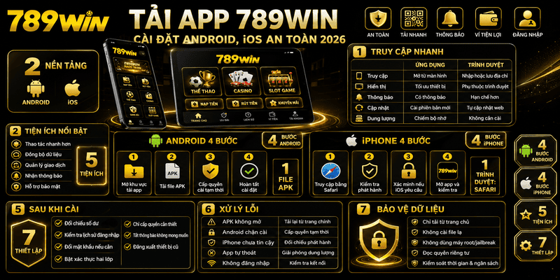 Tải App 789WIN – Hướng Dẫn Cài Đặt Android Và iOS 2026